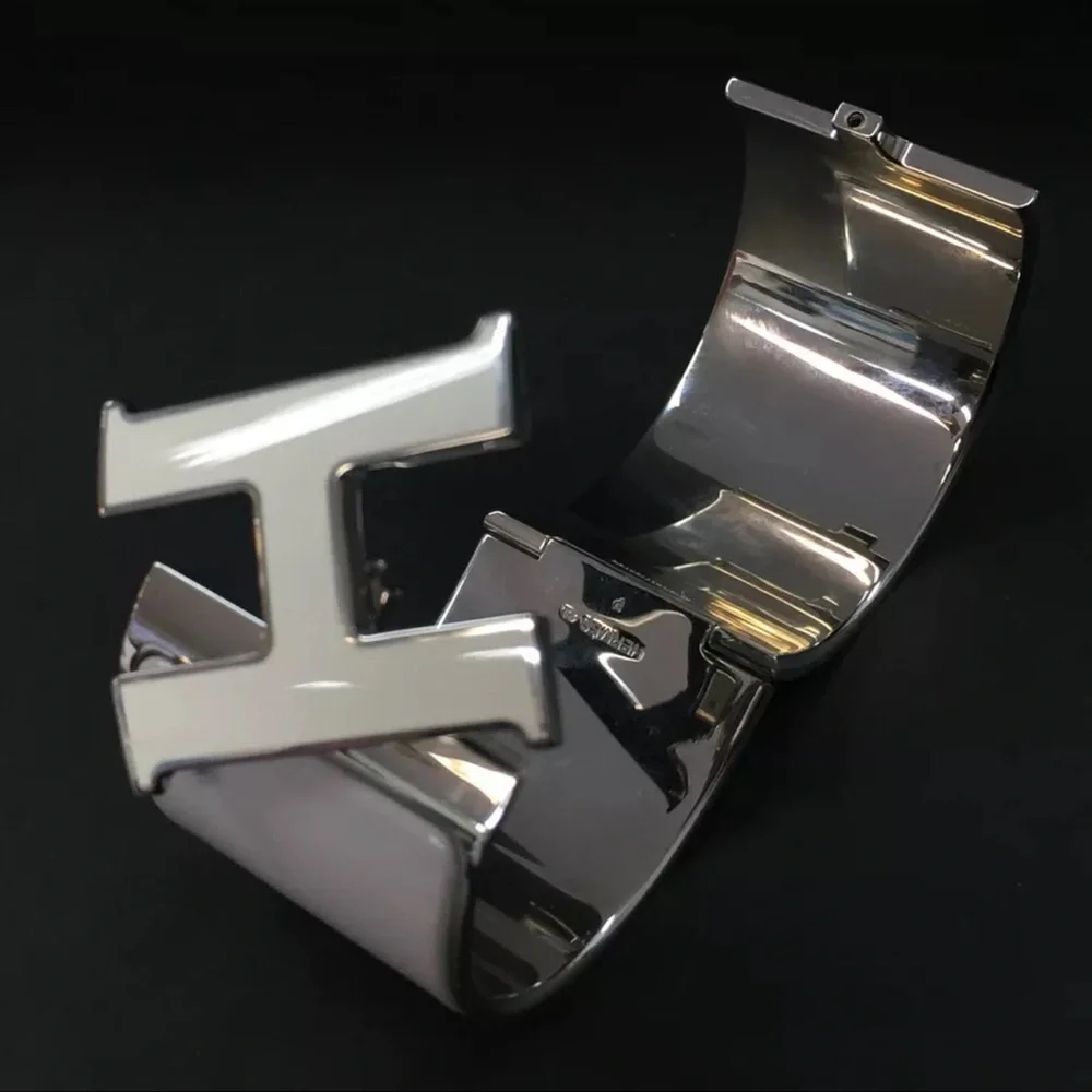 ❌❌SOLD❌❌AUTH HERMÈS H Click Clack CUFF BRACELET - Picture 5 of 7